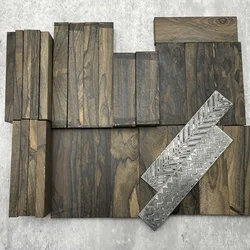 Handmade DIY Woodwork wood Black Persimmon Wood Mexican Ebony Knife Handle Material Knife Making Materials
