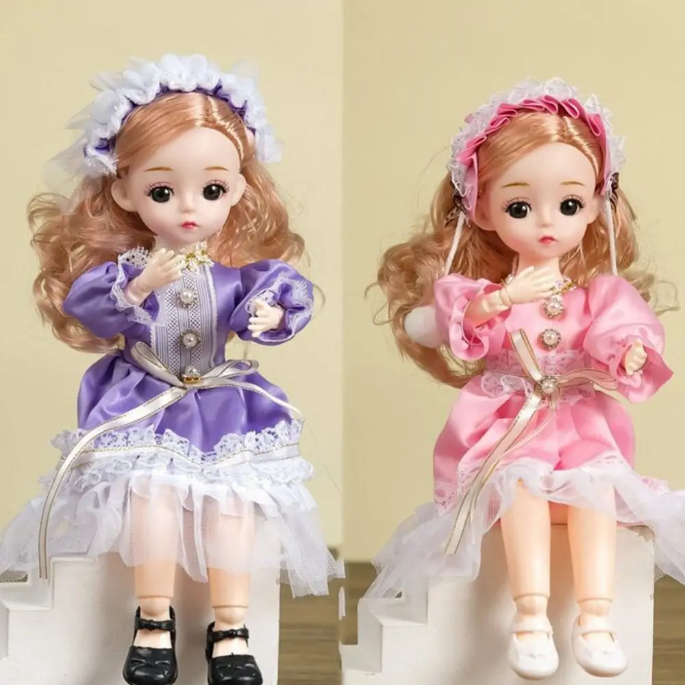 

1/6 SD 30 см Bjd Doll с одеждой Привлекательные глаза Длинные волосы Принцесса Одеваются BJD Куклы с париком Макияж Шарнирный шарнир