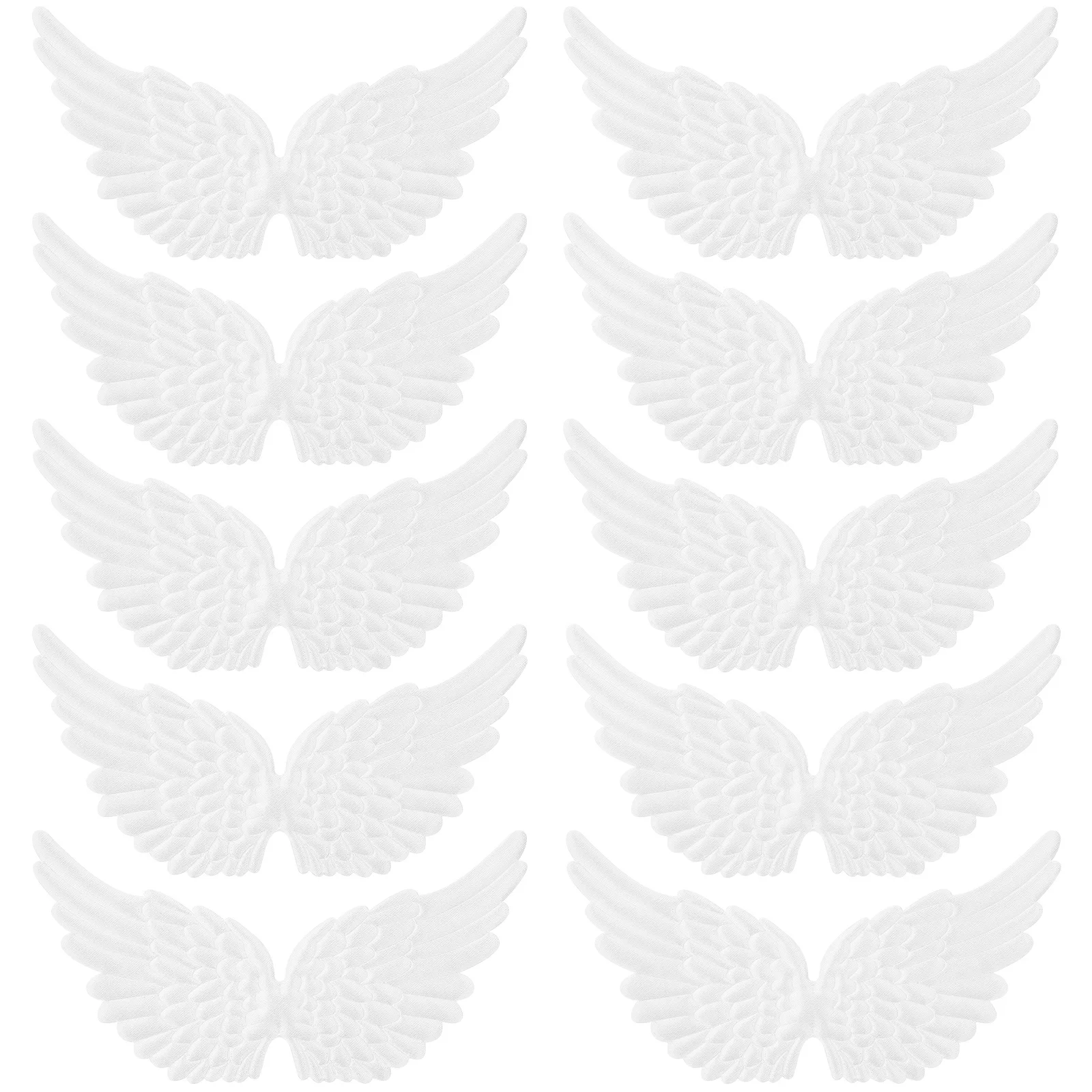 

12pcs White Mini Angel Wing Decor Diy Crafts Wing For Christmas Hat Wreaths Bag Backpack Accessory Handicraft Sewing Supplies
