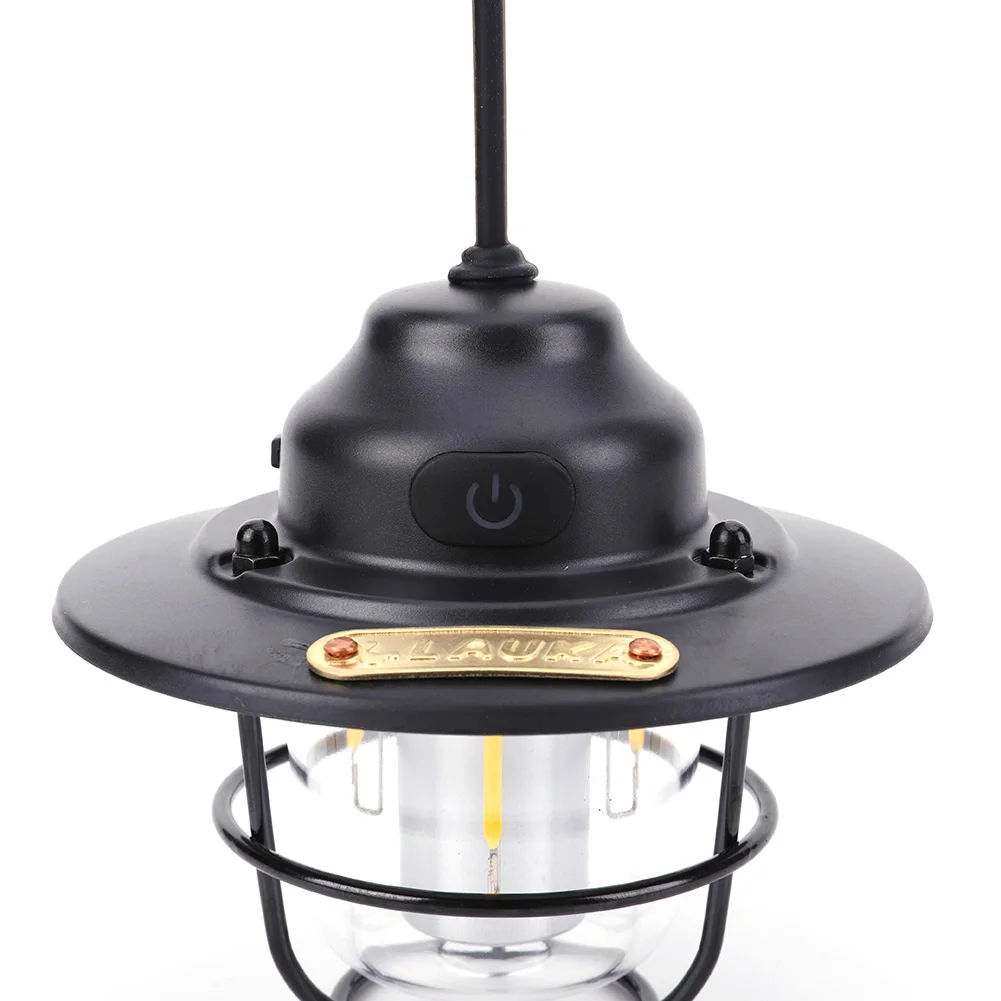 Emergency Light Lantern 1200mAh Mini Metal Chandelier 2700K/6500K Retro Atmosphere Chandelier IPX4 Waterproof for Fishing Hiking