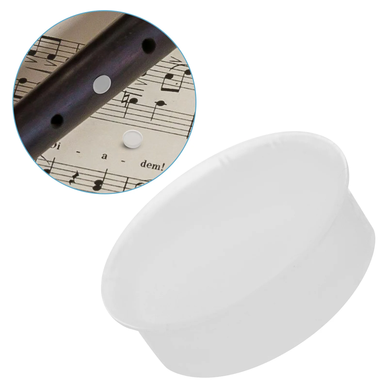

10Pcs Flute Hole Plugs Silicone Soft Covers for Open Hole Flute Repair Musical Instrument Accessories Musical Instrument Parts