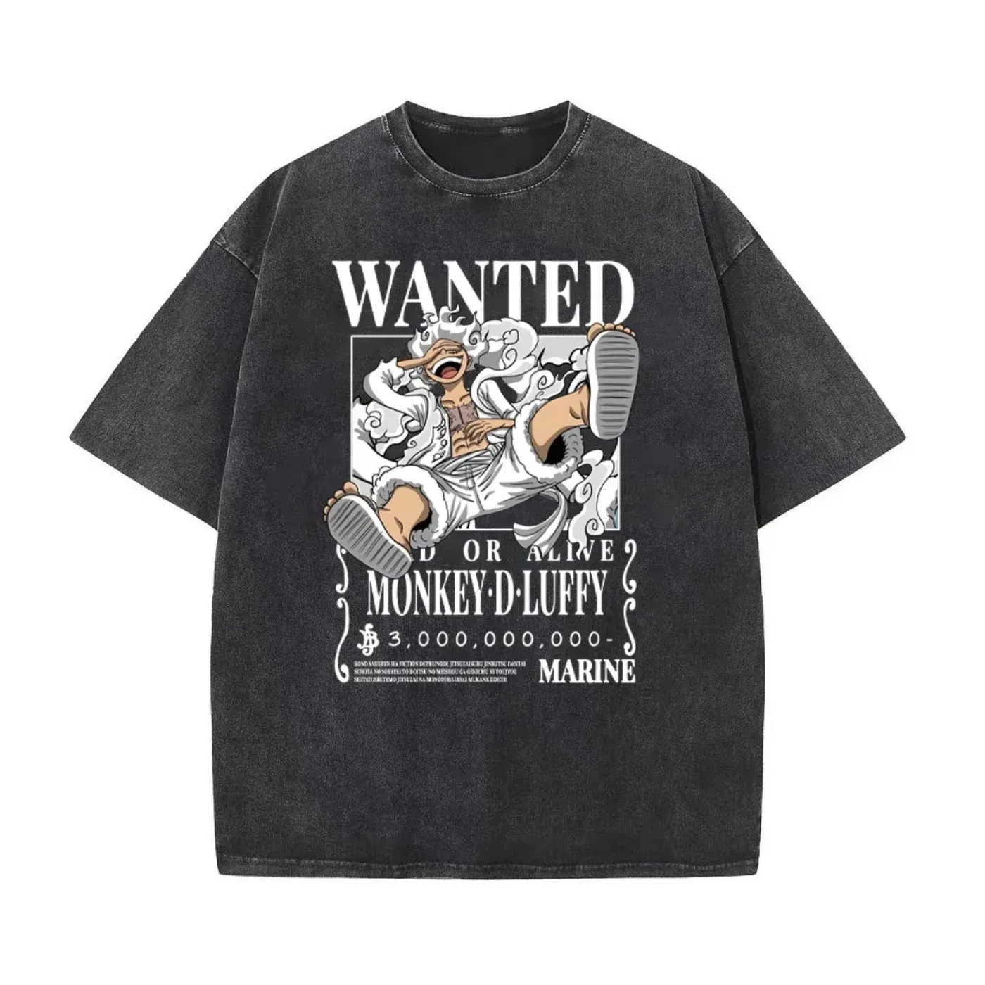 

ONE PIECE Nika Luffy Gear5 Harajuku Washed T-shirt Retro Cotton Men Hip Hop Streetwear Oversized Women Short Sleeves Unisex Y2k