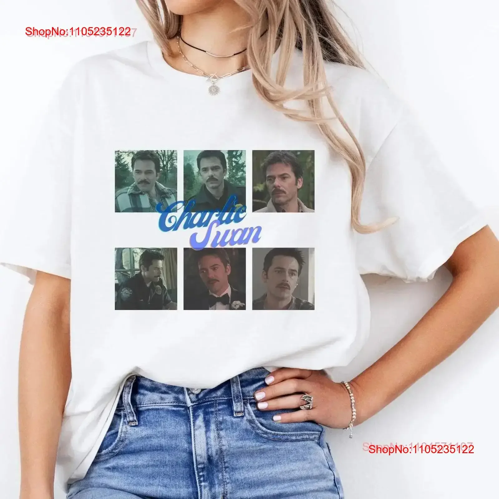 

Винтажная рубашка Charlie Swan 90-х Billy Burke Fan Made T Team, винтажная стираная дизайнерская одежда, повседневная эластичная стильная слегка