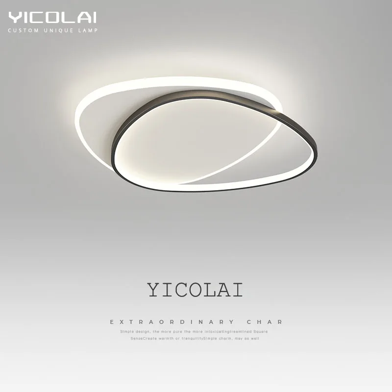 Minimalist Modern LED Ceiling Light Living Room Study Elliptical Combination Aluminum Lamp Full Spectrum Lighting Home Decor