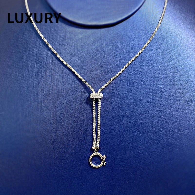 

Luxury S925 Sterling Silver Single Chain Universal Chain Fashion Jewelry Necklace CX1031