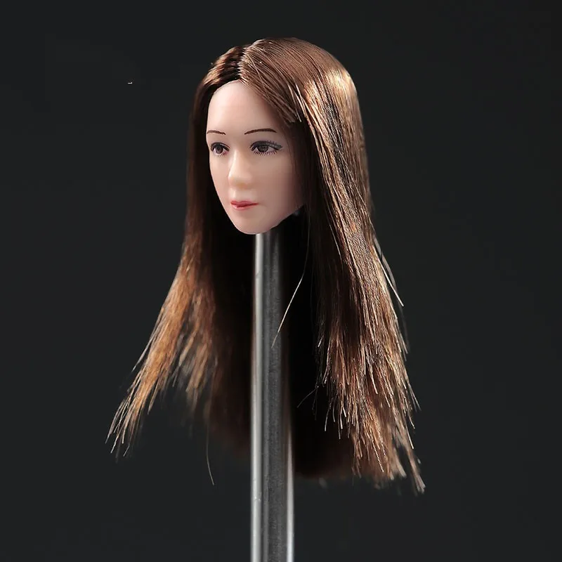 Tête de femme asiatique à l'échelle 1/12, sculpture de tête de greffe de cheveux, modèle adapté à TBL PH 6 ", figurine d'action pâle de soldat, poupées corporelles