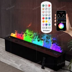 Camino con atomizzazione 3D simulazione fiamma Umidificatore LED Mobile TV Camino decorativo incorporato per uso domestico personalizzato