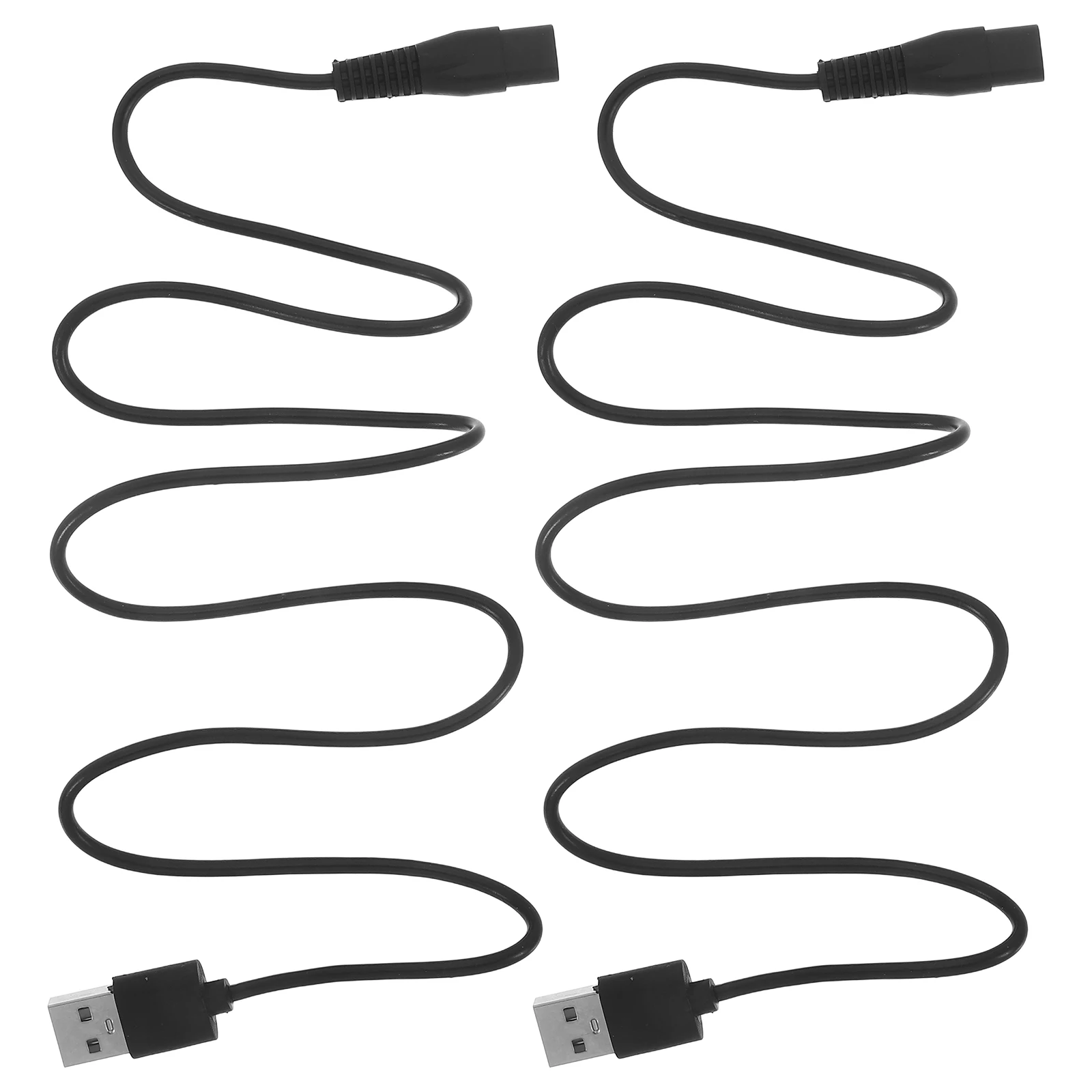 

2Pcs Eight Character End Charging Cable 60cm USB 8 Shaped Razor Power Cord Shaver Accessories Electric Line