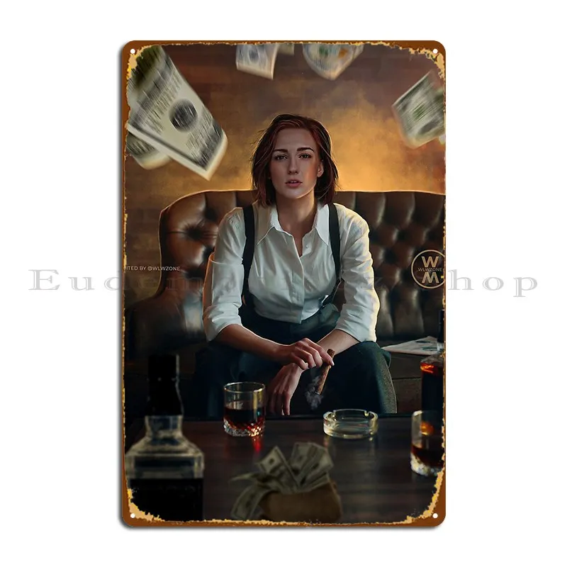 Nicole X Gangster Metal Plaque Cinema Custom Retro Garage Design Pub Tin Sign Poster