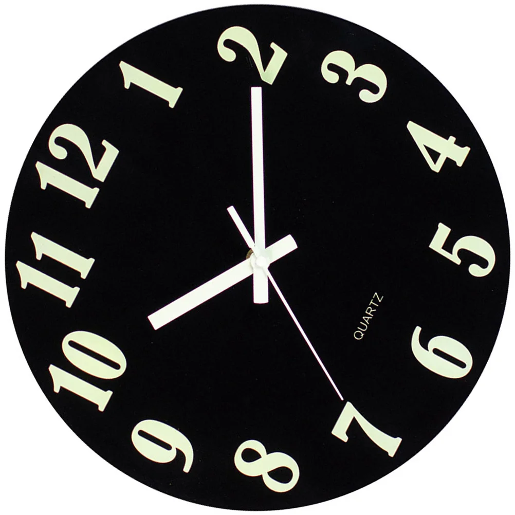 

Luminous Wall Clock with Silent Movement Glow in The Dark Large Display Wall Art Clock for Living Room Bedroom Dining Room