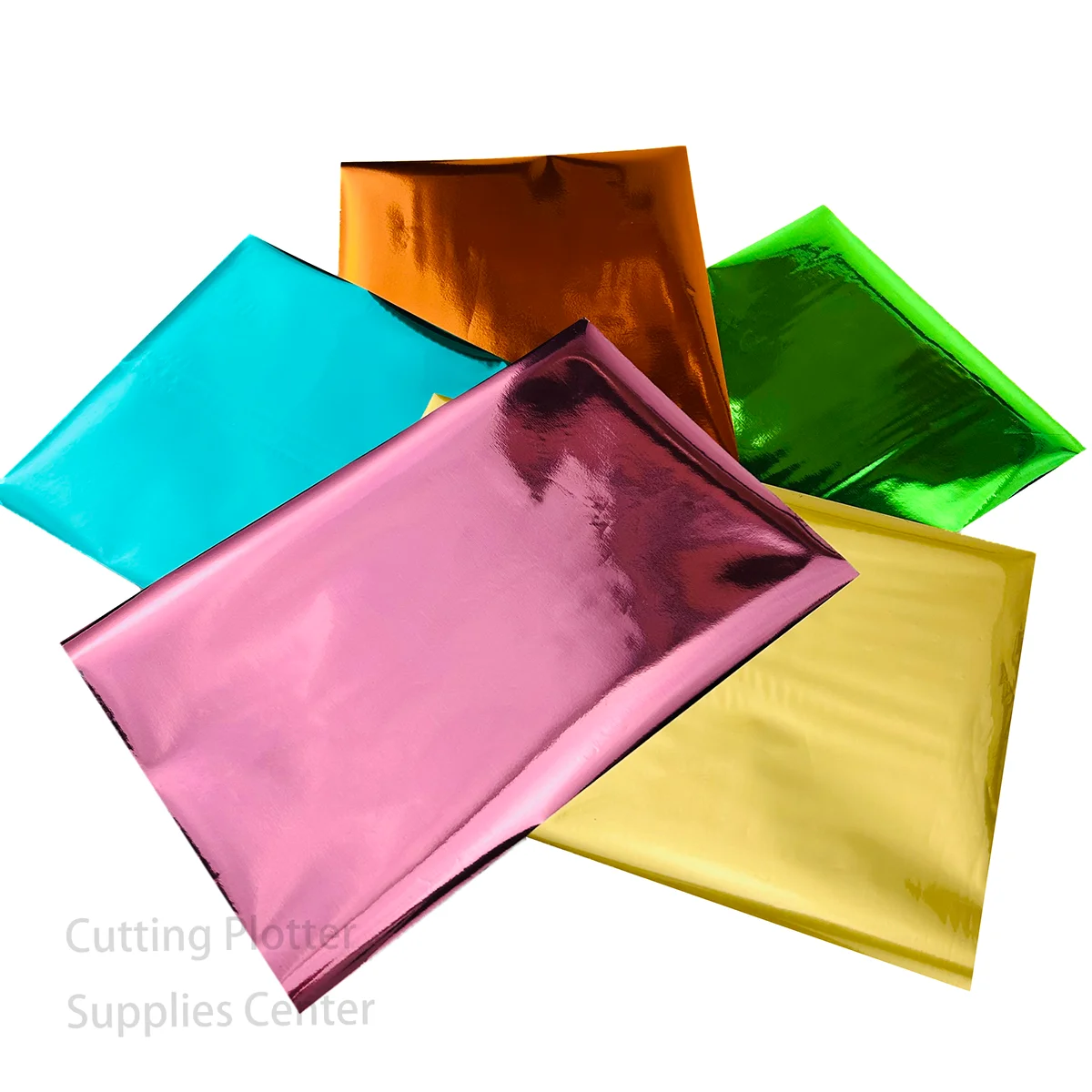 50pcs 105mm*160mm Foil Transfer Sheet for Cricut Joy Maker 3 Explore Air 2 Silhouette Cameo Portrait (No Heating Required)