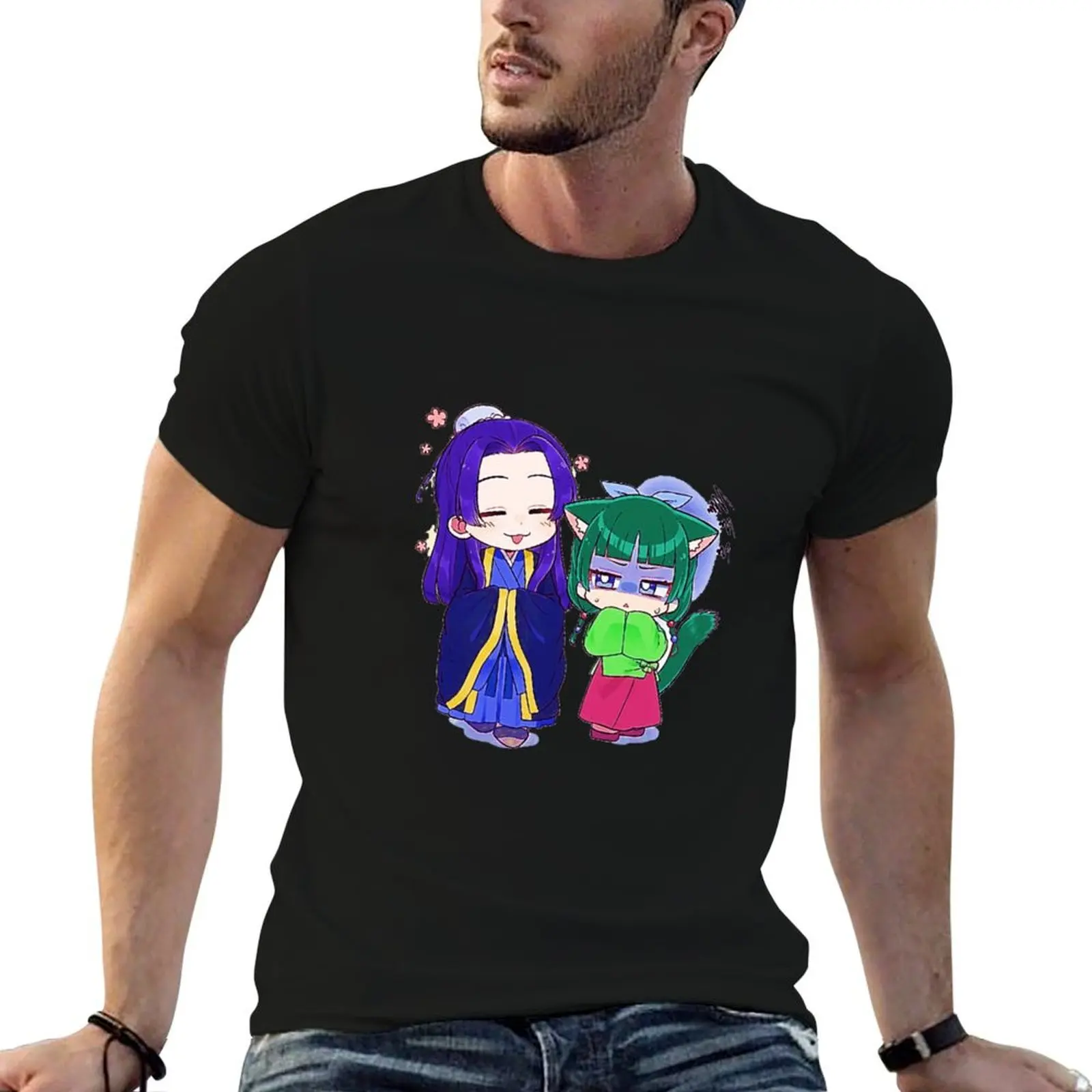 

the apothecary diaries fanart characters T-Shirt Louboutins funny shirt cotton anime shirts men