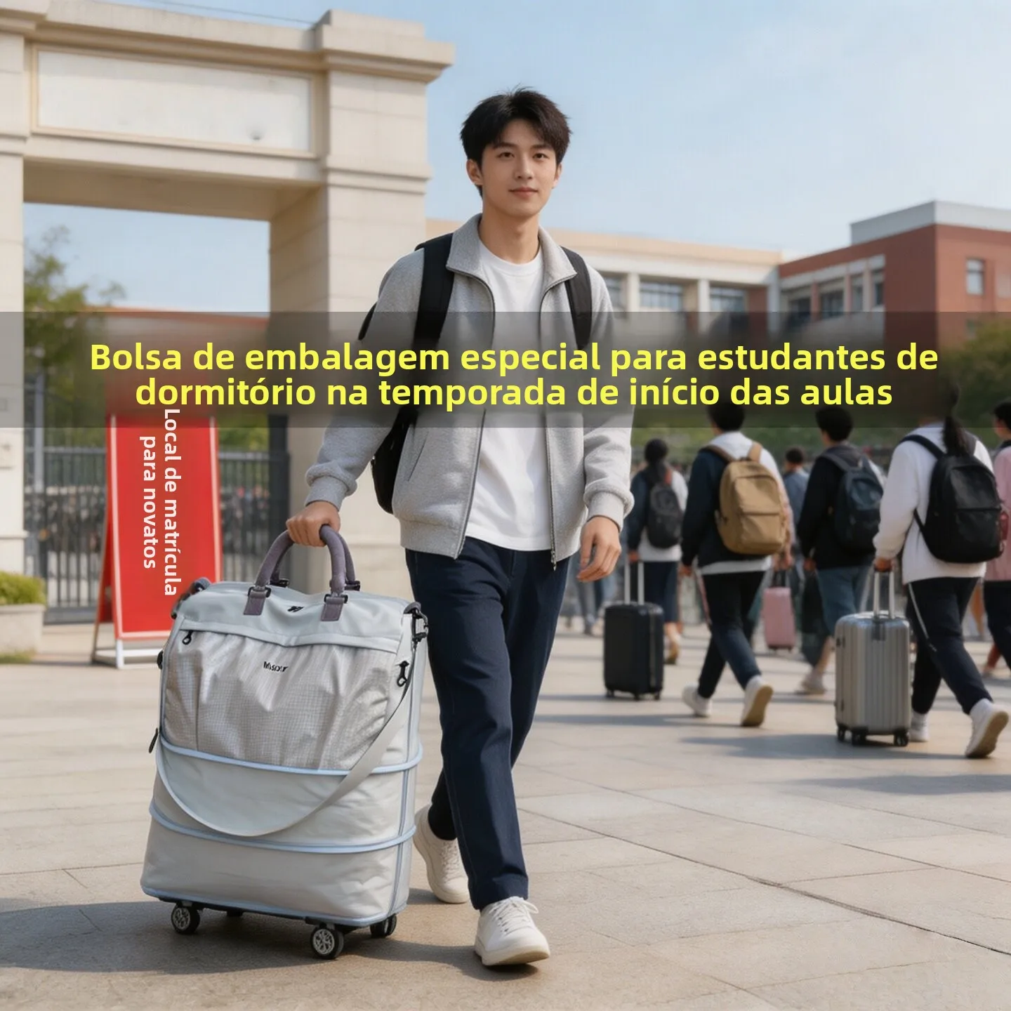 wheeled-luggage-bag-for-students-dormitory-packing-bag-stackable-travel-bag-oxford-cloth-unisex-pure-color-summer-season