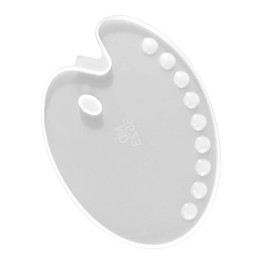 1Pcs Epoxy Resin Silicone Mold DIY Color Palette Drawing Board Mold Easy Demould Artistic Craft Making Supplies