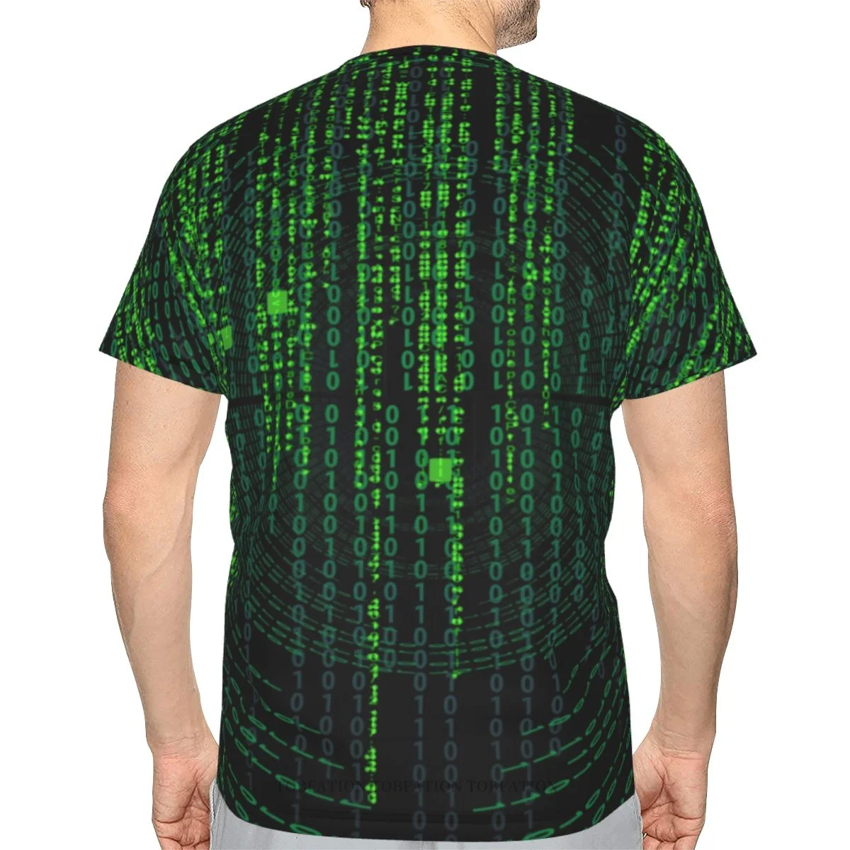 Camiseta de poliéster con estampado 3D de The Matrix para hombre, ropa de secado rápido para deportes al aire libre, Camiseta holgada informal,