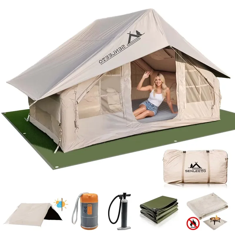 Hot Selling Air Camping Outdoor Tourus Inflatable Tent for Campsite Waterproof Windproof Easy Setup