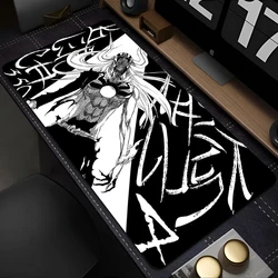 Black And White Extended Desk Mat Laptop Cool Anime Mouse Pad 900x400 BLEACH Rubber Keyboard Rug PC Gamer Cabinet Mousepad