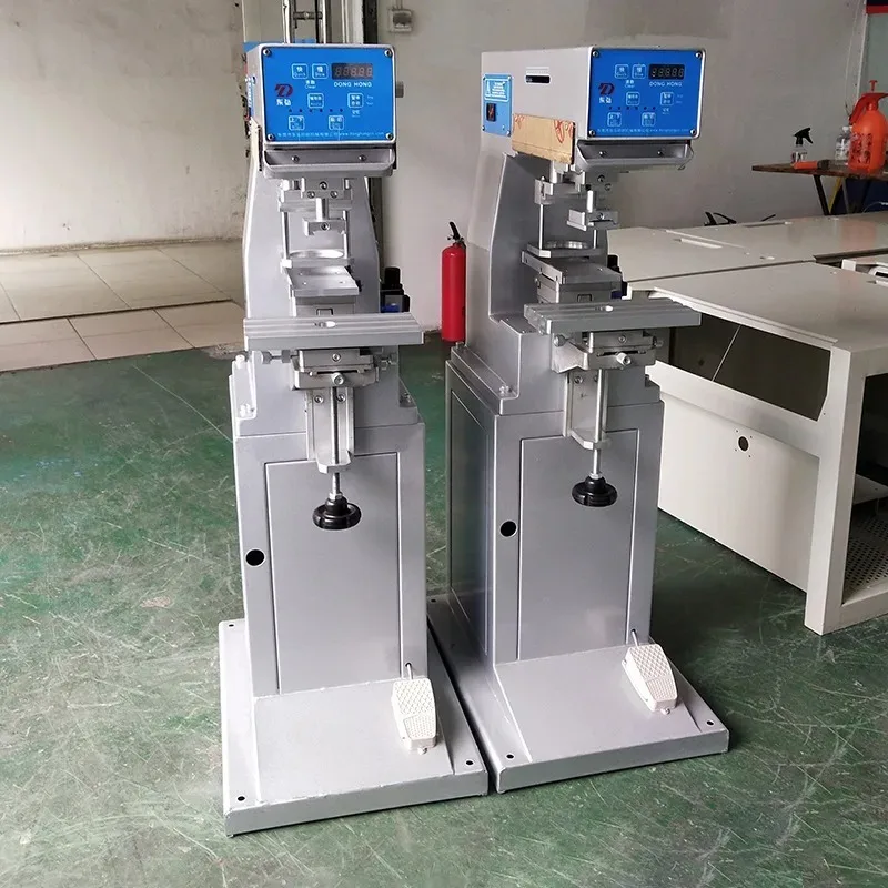 

Vertical Semiautomatic Monochrome Ink Transfer Machine for Nonwoven Logo Printing on Leather Rubber Plastic Pneumatic Printing