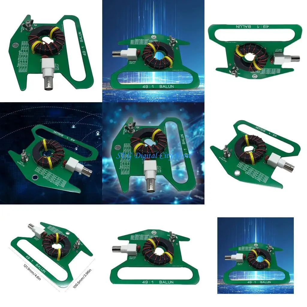 

U75B Precise Tuned PCB Balun Conversion Ensures Optimaled 49:1 Impedance Ratio Across All Shortwave Frequency Bands