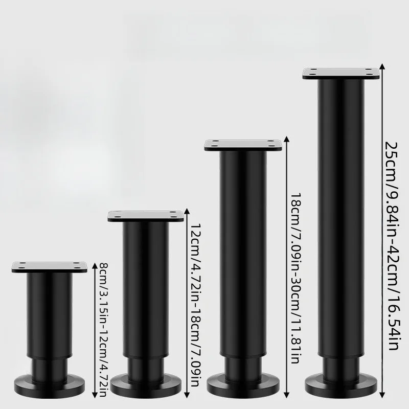 4pcs adjustable support legs table legs, used for load-bearing floor cabinets, table makeup tables, with stable foot support image 6