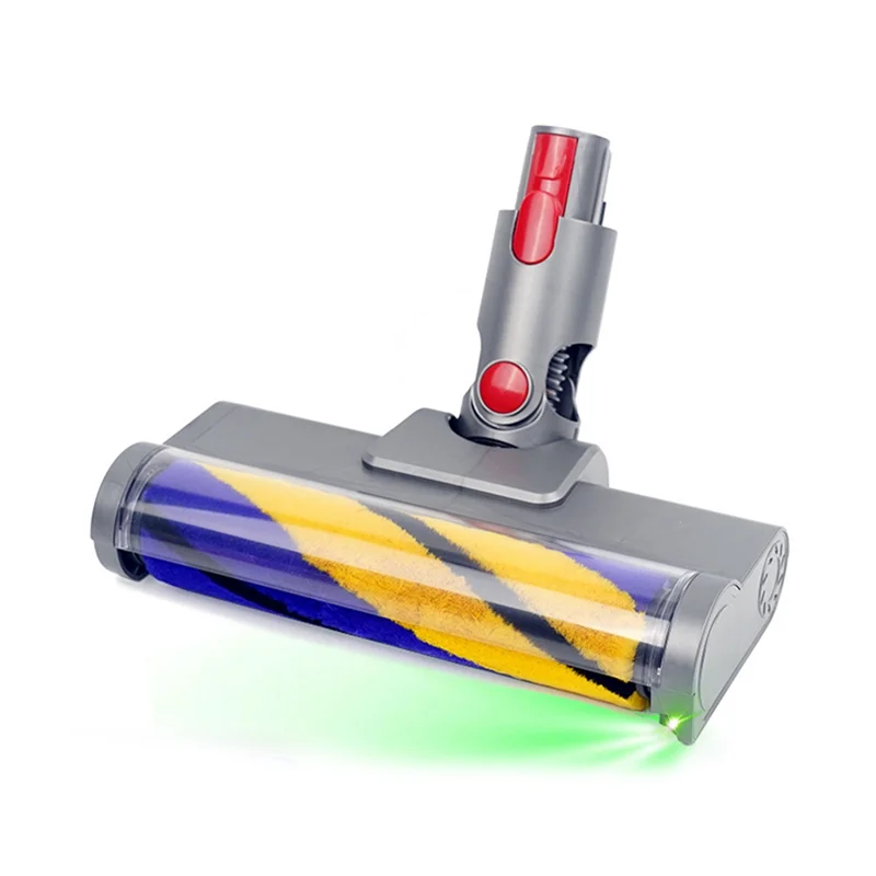 

B98A-Для Dyson V15 V11 V10 V8 V7 Насадка для вакуумной мягкой роликовой чистящей головки с зеленым оптическим светодиодом для твердых полов
