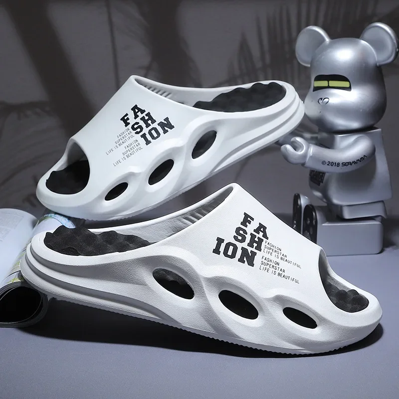 

Men's EVA Slide Sandals Casual Comfortable Summer Shoes Open-Toe Lightweight Pool Shoes