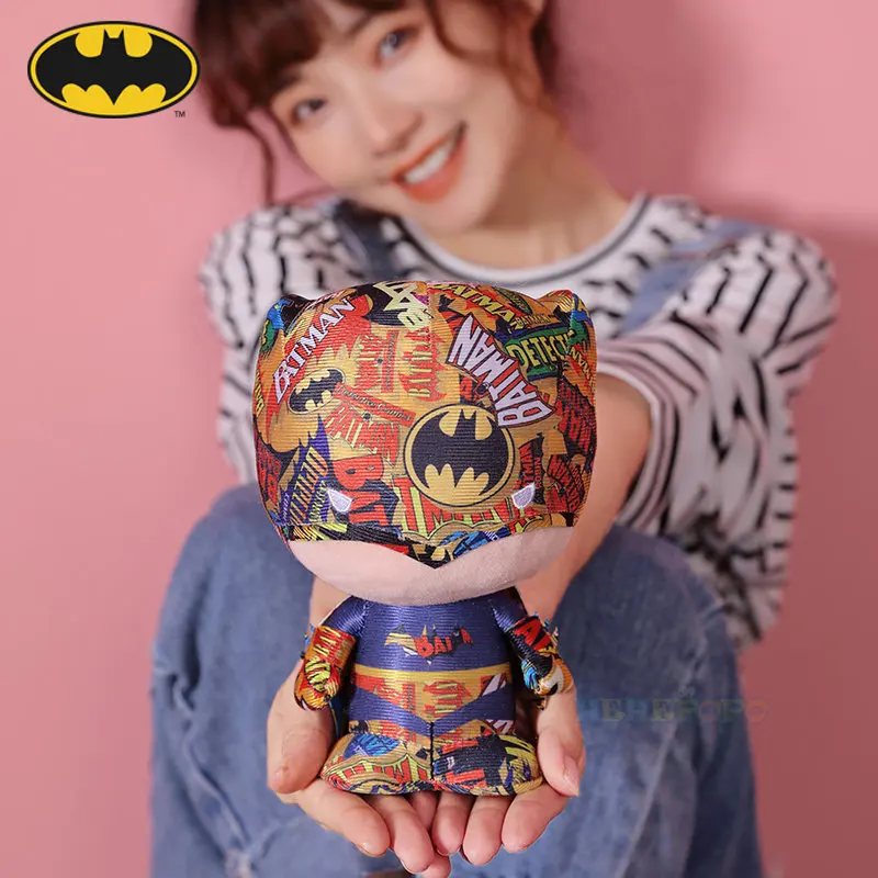 7/10 Inch Original Batman Plush Toy DC Comics Justice League Figure Toy Cartoon Movie Anime Plushies Stuffed Doll Toys Gift