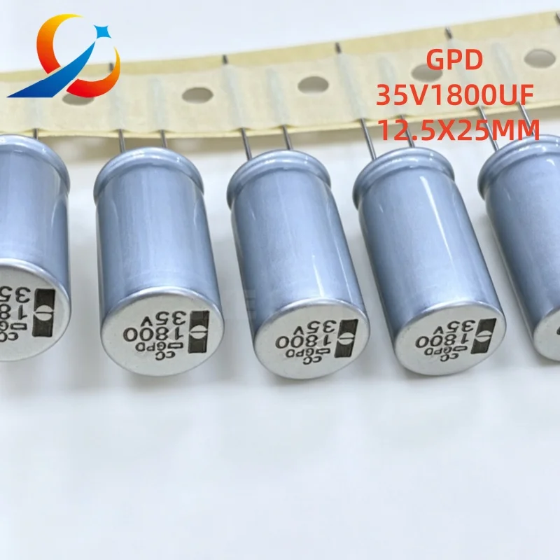 

GPD 35V1800UF Volume 12.5X25MM NCC Electrolytic Capacitor 135 Degrees EGPD350ETD182MK25H 1800UF 25V NEW