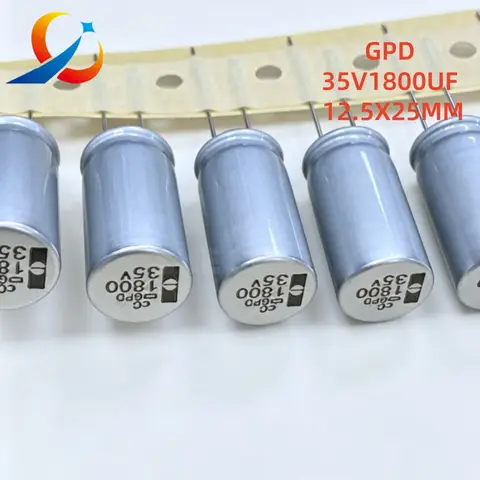GPD 35V1800UF Volume 12.5X25MM NCC Electrolytic Capacitor 135 Degrees EGPD350ETD182MK25H 1800UF 25V NEW