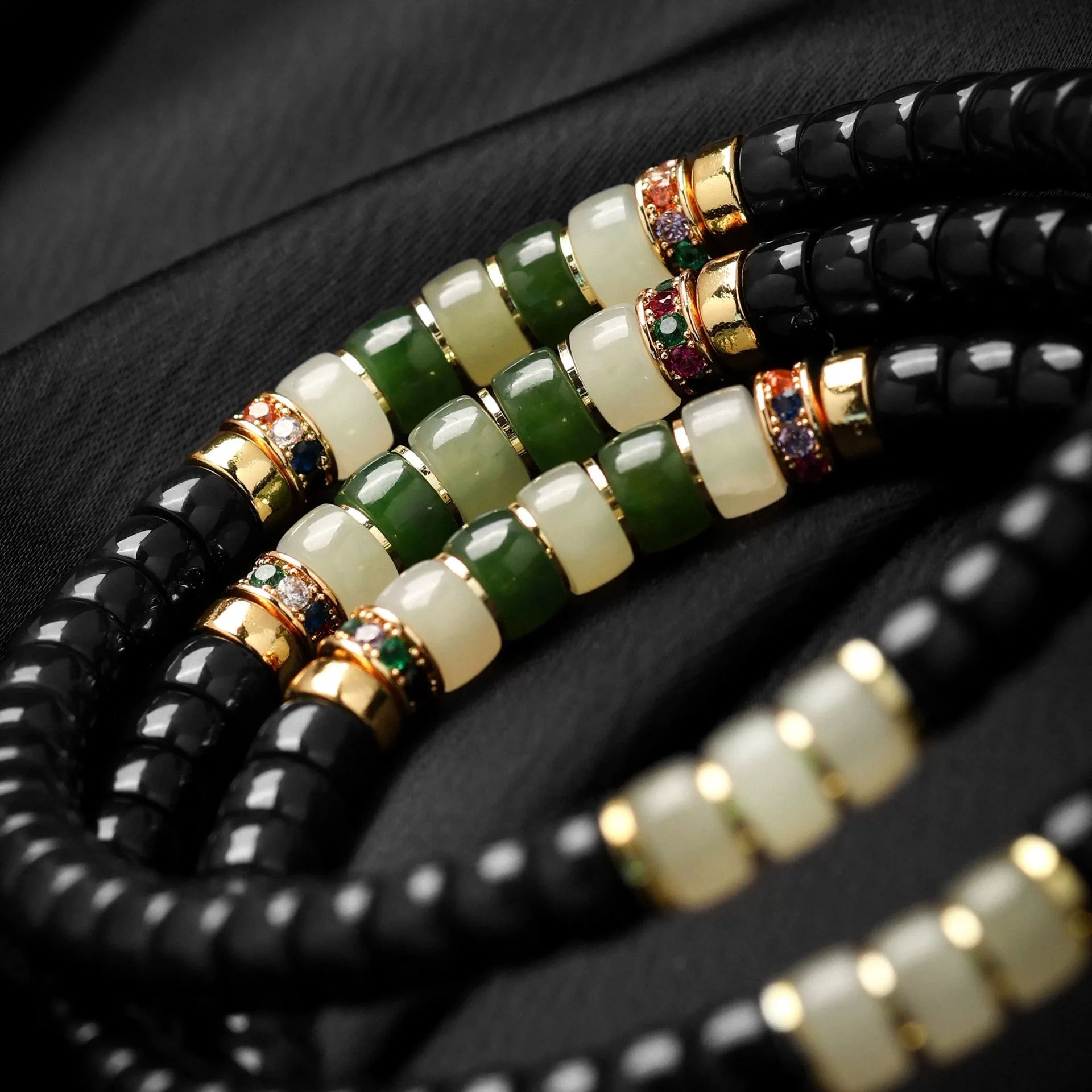 Black Coconut Pedicle Handstring Spacer Sliced Hand-made Gift Women's Mori Style Light Luxury Bracelet Natural Ins Cultural Play