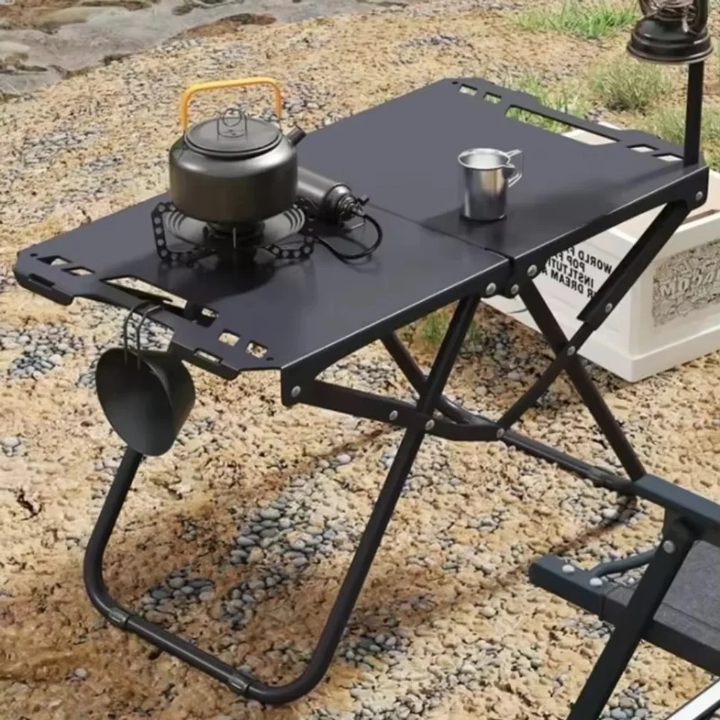 Portable Foldable Outdoor Tabl - Camping Cooking Table ulasan dan harga