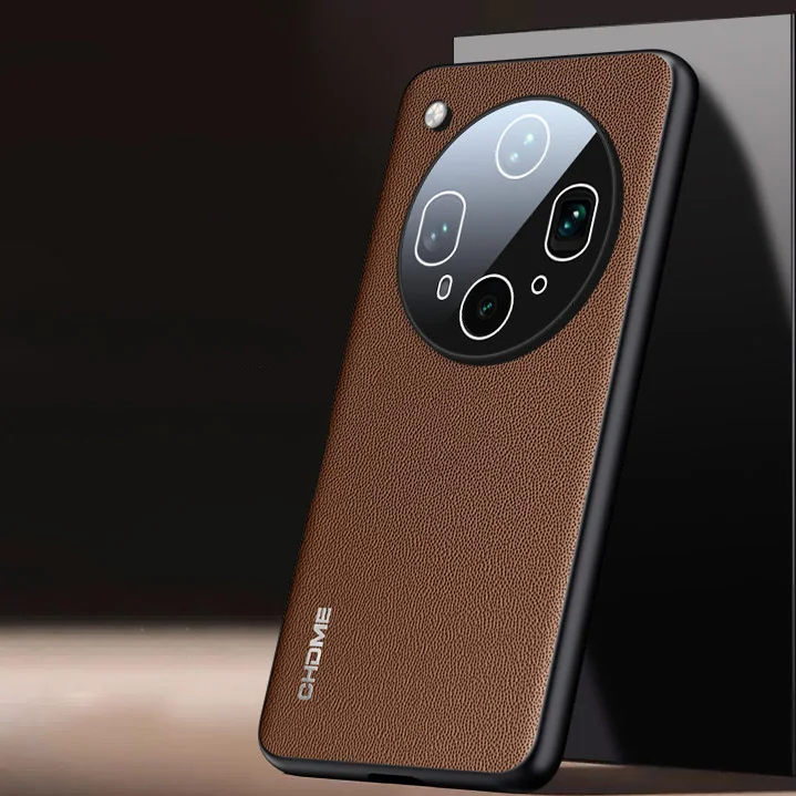 Luxury Silicone Napa PU Leather Phone Case for OPPO Find X8 X9S Pro X9 Ultra X8S Plus Full Glass Lens Protection Back Cover