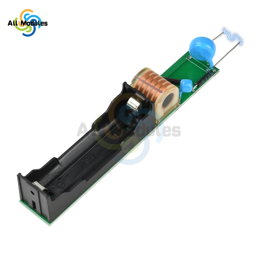 DC 3.7 V 20KV Geïntegreerde Hoogspanning Module Ontlading Spoel Boost Circuit Arc Generator 18650 Lithiumbatterij Voeding