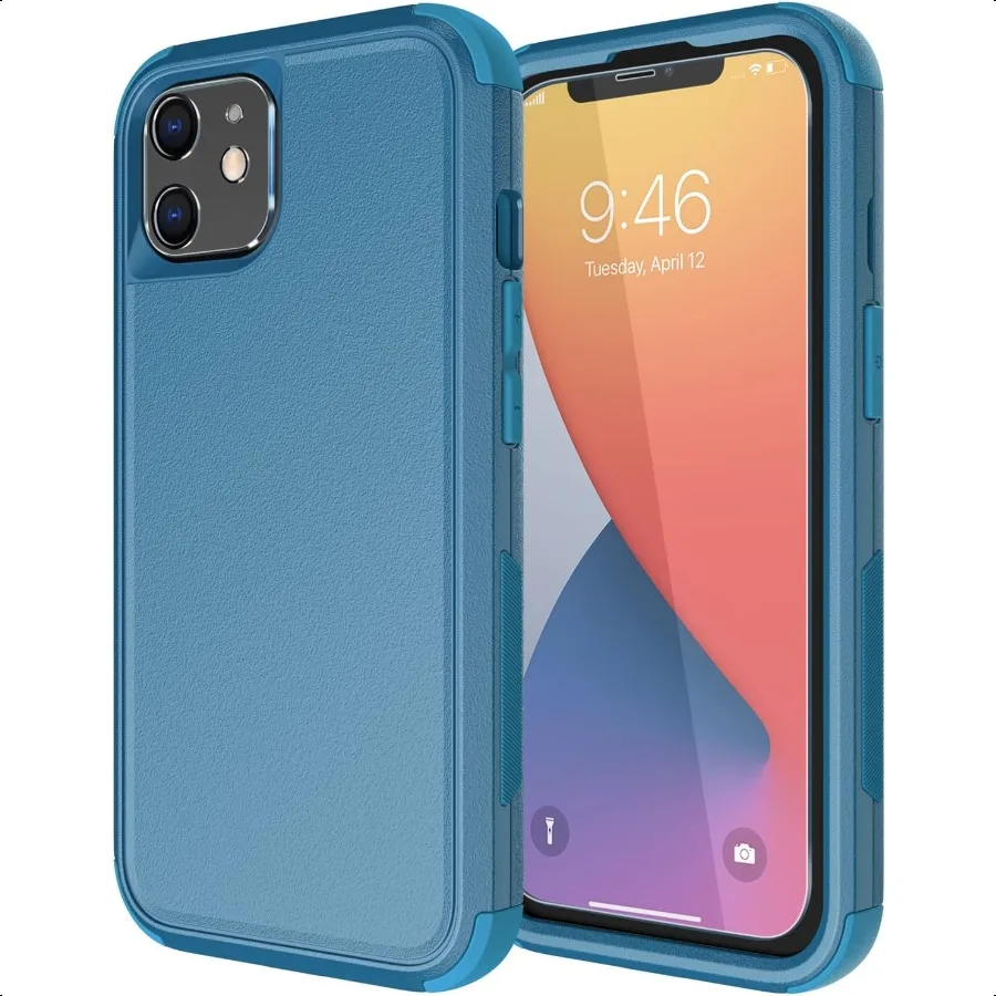 

Diverbox for iPhone 11 Case [Shockproof] [Dropproof] [Tempered Glass Screen Protector]Heavy Duty Protection Phone Case Cover fo