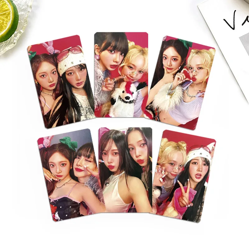 5/6 pz/set KPOP Karina Winter Hot Mess Album photobars Soobin Yeonjun CHIKAI Soyeon Miyeon I SWAY Two Sides Lomo Card Fans Gift