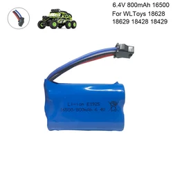 Lipo Batteria per WLToys 18628 18629 18428 18429 di telecomando auto giocattolo 6.4 V 800mah SM-4P Connettore Della Batteria giocattolo accessori 6.4 V