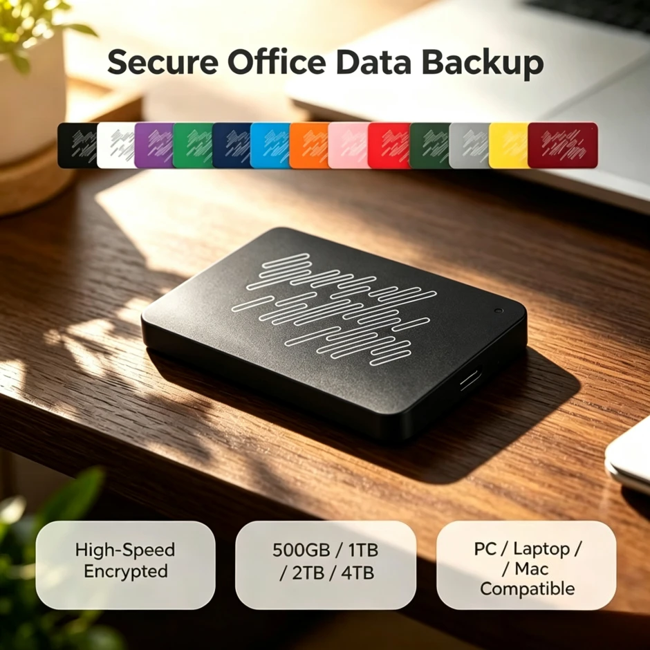 Original NEW A3 Black/Wind Red Portable External Hard Drive Large Capacity Storage Disk for Laptop Desktop Notebook Smartphone