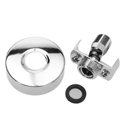 Grifo ajustable de cobre de 40 grados, pie curvado en ángulo, tornillo excéntrico, adaptador de grifo de esquina, juegos de muebles de baño
