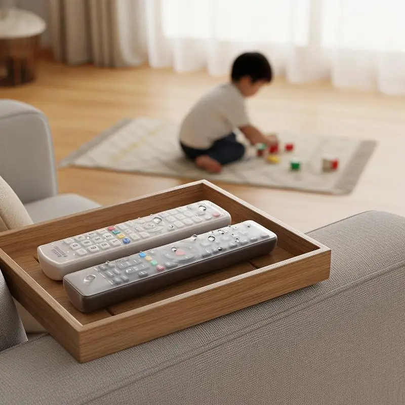 Clear Silicone TV Remote Control Cover Scratch Proof 1Pcs Transparent Protector for Home Entertainment Devices