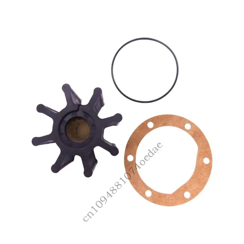 Water Pump Maintenance With Black Flexible Blade Impeller, Flat Gasket and Sealing Component for Service Part Selection and