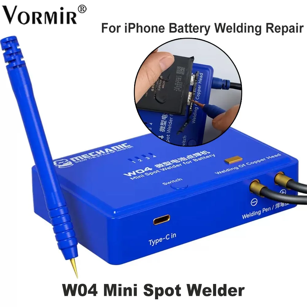 Mechanic W04 Mini Spot Welding Machine For 18650 Battery Spot Welder Portable Spot Welding Pen Phone Battery Welder Repair Tools