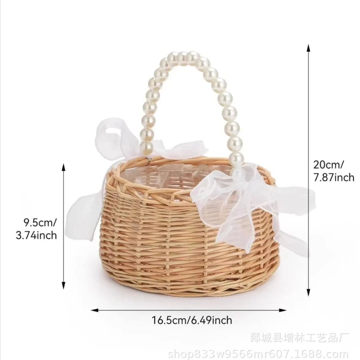 

ZML flower basket gift small flower basket photo prop