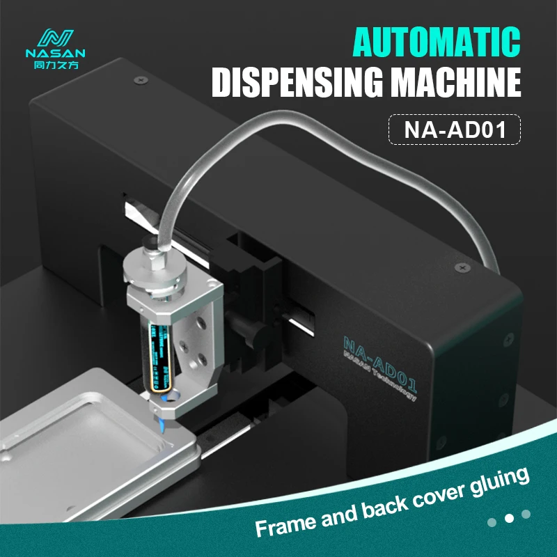 NASAN AD01 Automatic Glue Dispenser Professional Precise Dispensing Machine for iPhone Frame Built-ln Air Compressor Dispensing