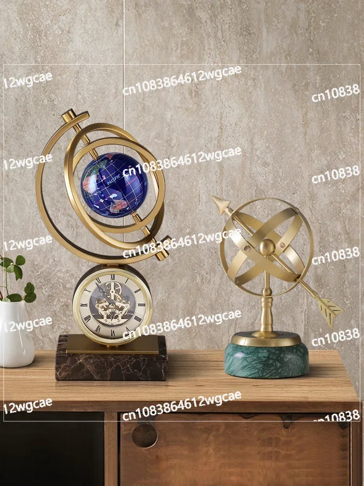 Light luxury globe ornaments, high-end office wine cabinets, living room decorations, home relocation gifts, graduation gifts