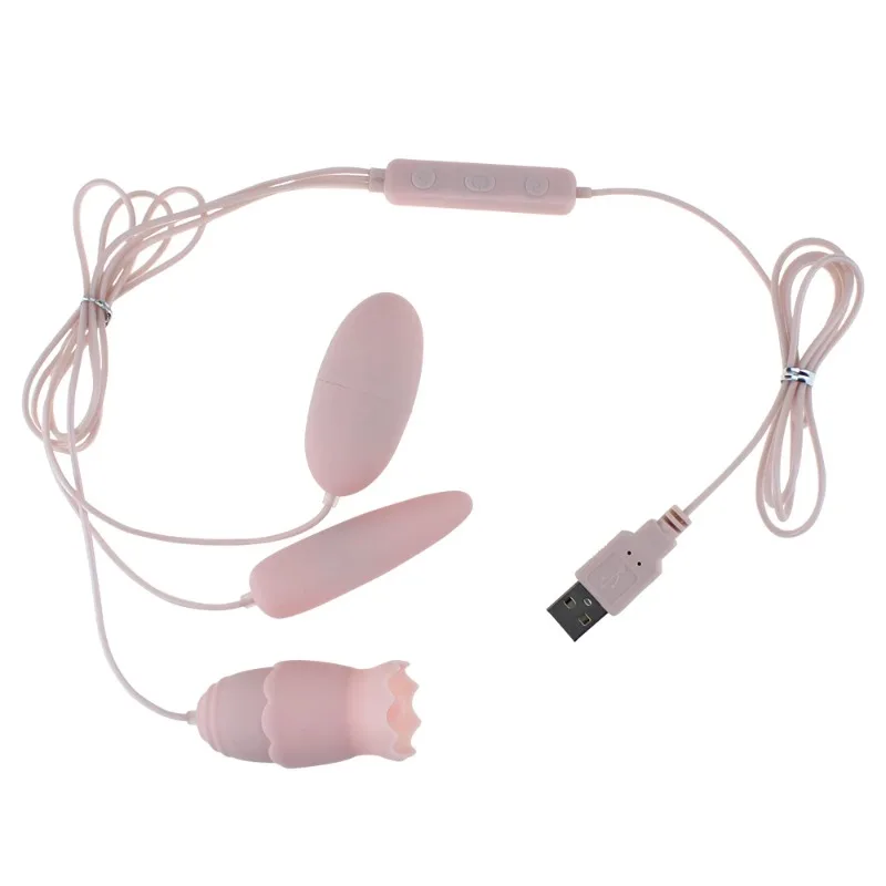 3 in 1 Multi-function Vibration Personal Massager 10 Adjustable Modes Soft Silicone Multi-area Gentle Relax Device Portable