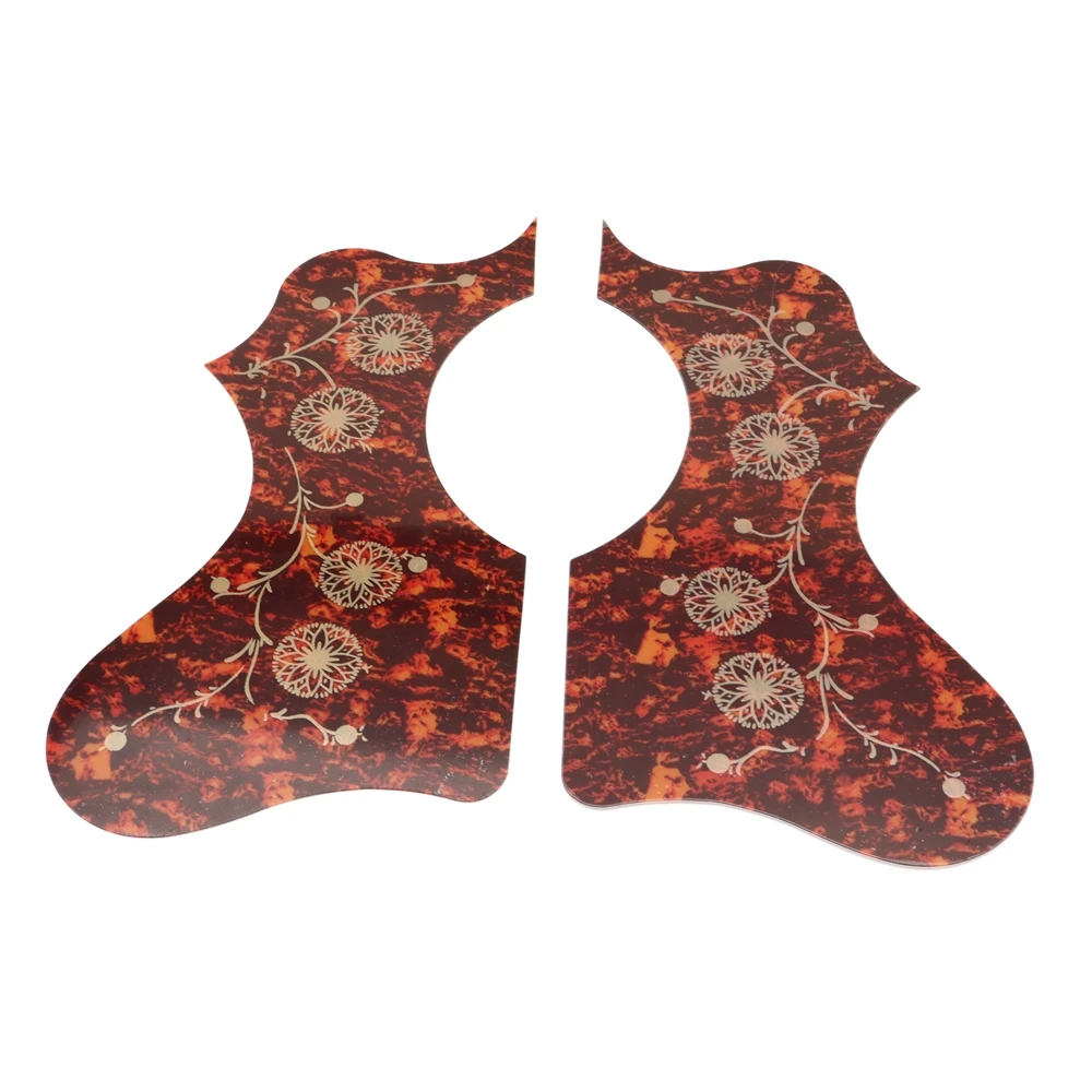 EJ200 Left and Right Hand Folk Acoustic Guitar Protection Pickguard Anti-scratch Plate With Gold Flower pattern