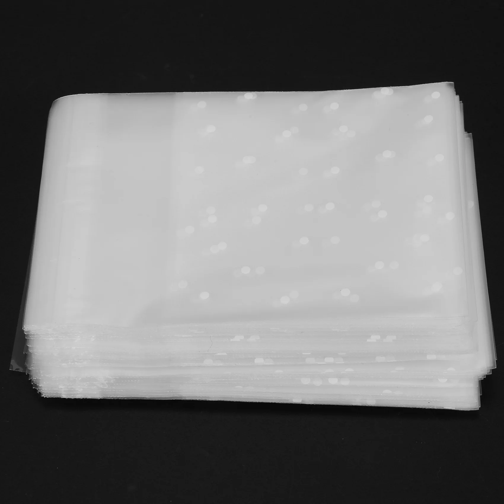 NEW HOT In Stock-200 Pcs Self Adhesive Candy Bag Cookie Bags Self-Adhesive Sealing Polka Dot Clear Bags Plastic Party Bag For Co