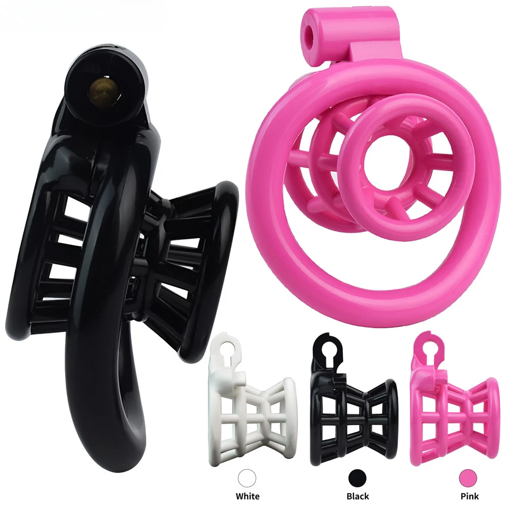 

Mini Male Chastity Lock CB Lock ABS Resin Cock Cage Chastity Device Penis Lock Erotic Bondage Husband Loyalty Big Cock Cage