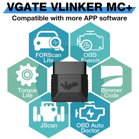 BT OBD2 сканер Vgate vLinker MC + BLE ELM327 для Android/IOS/Windows ELM 327 wifi