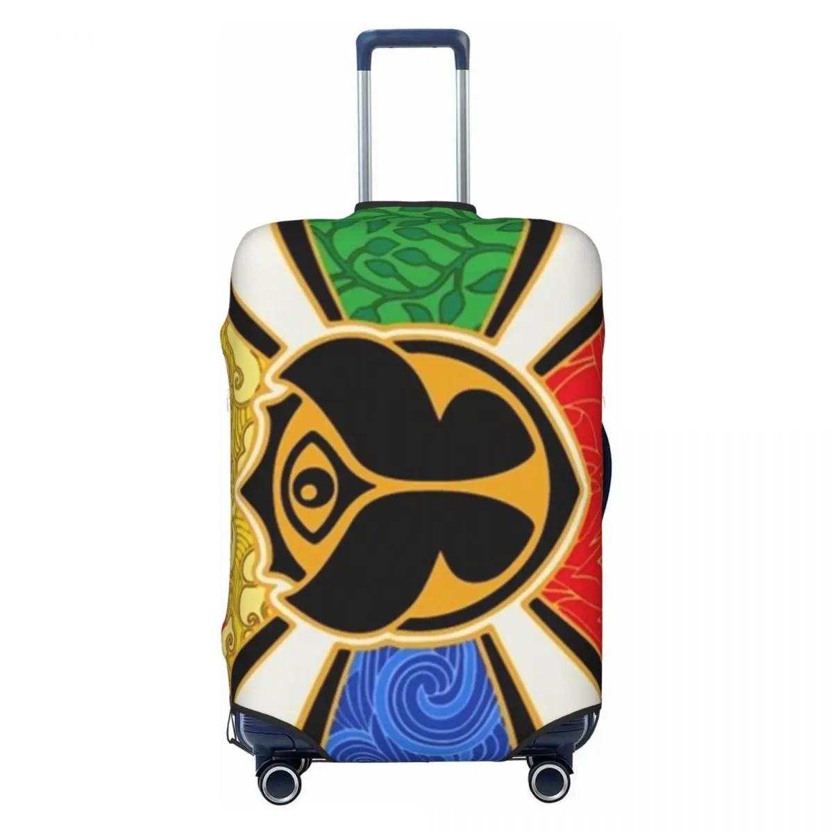

Custom Tomorrowland Flag Suitcase Cover Dust Proof Luggage Protective Covers for 18-32 inch